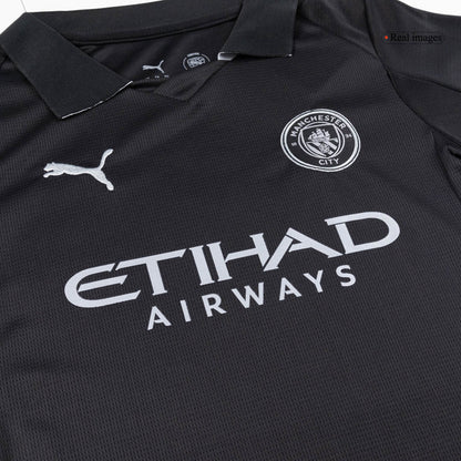 Manchester City 
 Fora 
Camisas Infantis 
Conjunto 2025/26 
 Preto