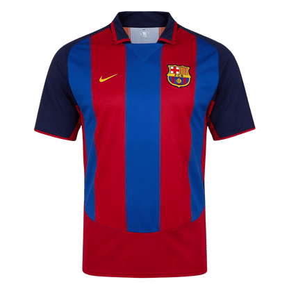 Retrô Barcelona Casa Camisa 2003/04 Vermelho&Azul