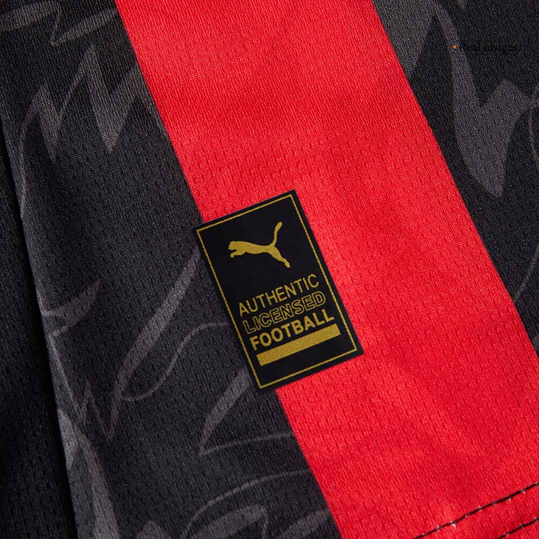 RAFA LEÃO #10 AC Milan Casa Camisa 2025/26-Vermelho & Preto