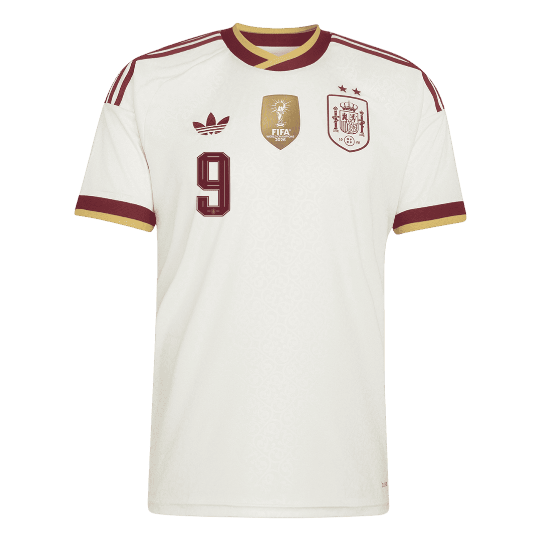 GAVI #9 Spain Fora Copa do Mundo Camisa 2026 Branco