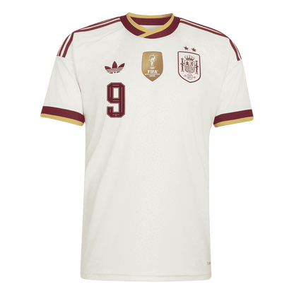GAVI #9 Spain Fora Copa do Mundo Camisa 2026 Branco