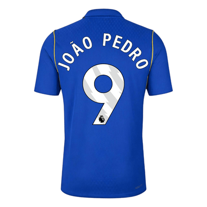 Versão do Jogador JOÃO PEDRO #9 Chelsea Casa Futebol Camisas 2026/27 Azul
