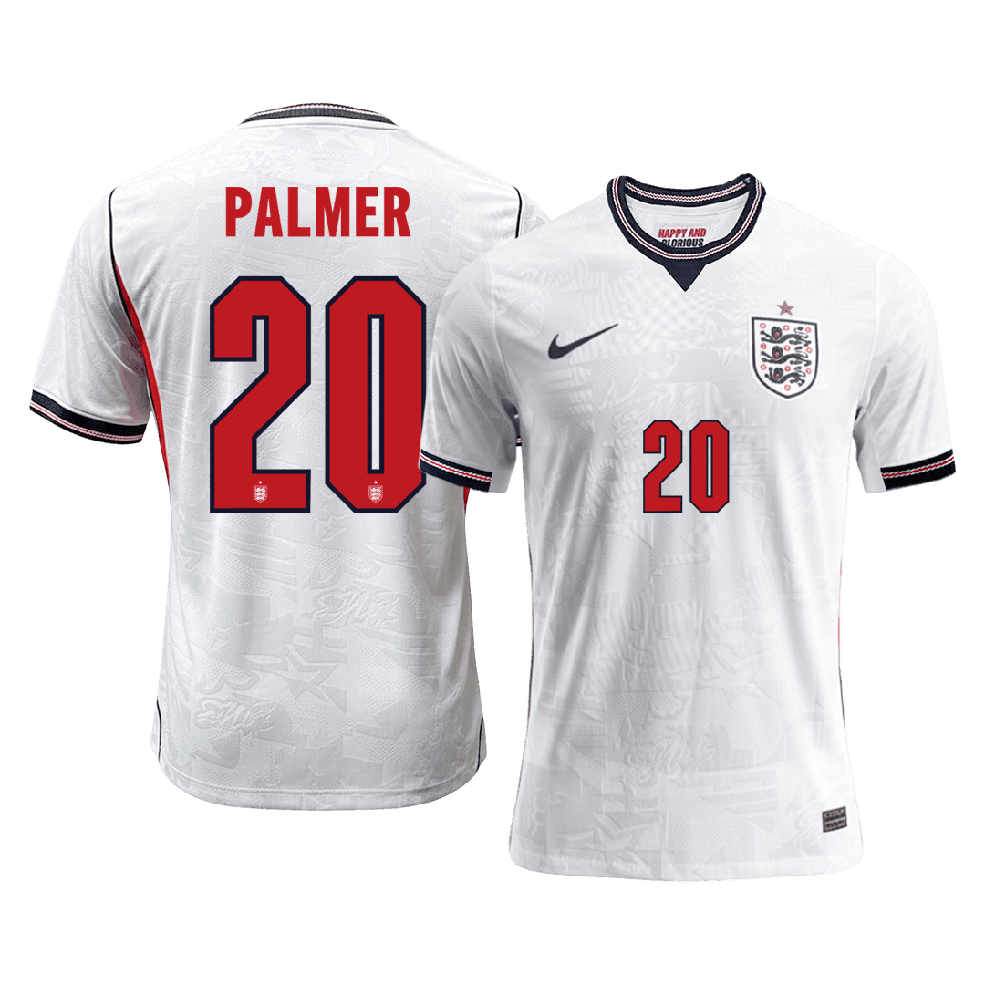 Versão do Jogador PALMER #20 England Casa Copa do Mundo Futebol Camisas 2026 Branco