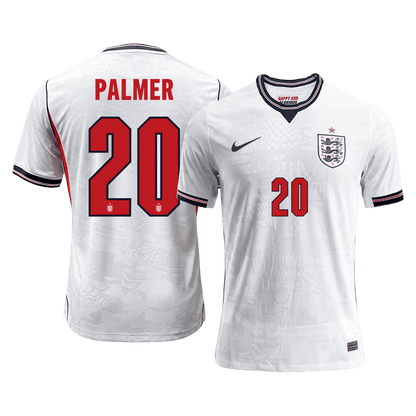Versão do Jogador PALMER #20 England Casa Copa do Mundo Futebol Camisas 2026 Branco