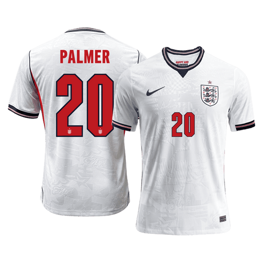 Versão do Jogador PALMER #20 England Casa Copa do Mundo Futebol Camisas 2026 Branco