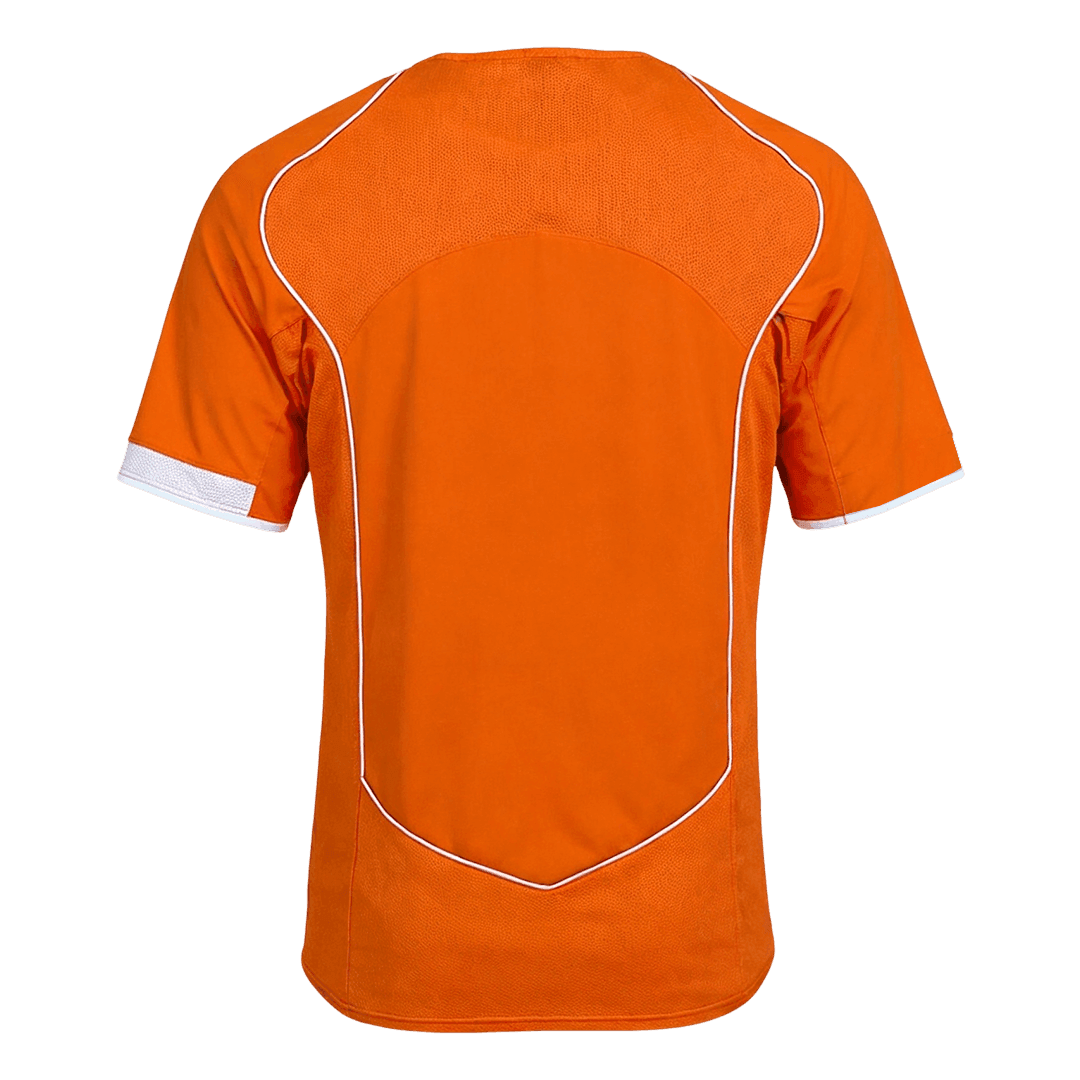 Retrô Netherlands Casa Camisa 2004 Laranja