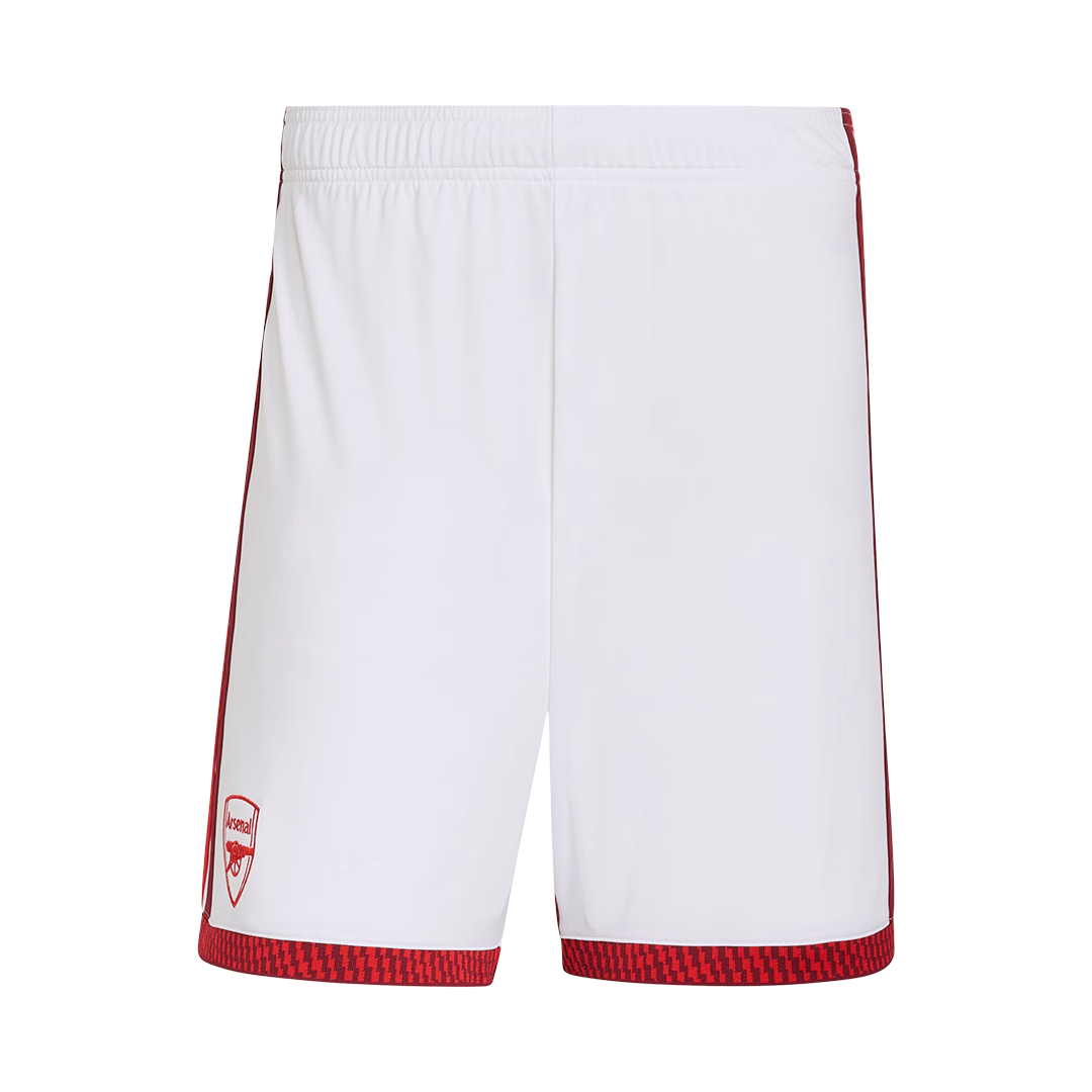 Arsenal Casa Calções 2026/27 Branco - camisola de futebol para adeptos em Portugal