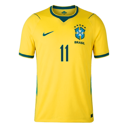 RAPHINHA #11 Brazil Casa Copa do Mundo Camisa 2026 Amarelo