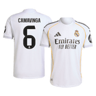 Jogador CAMAVINGA #6 Real Madrid Casa Futebol Camisas 2025/26 Branco