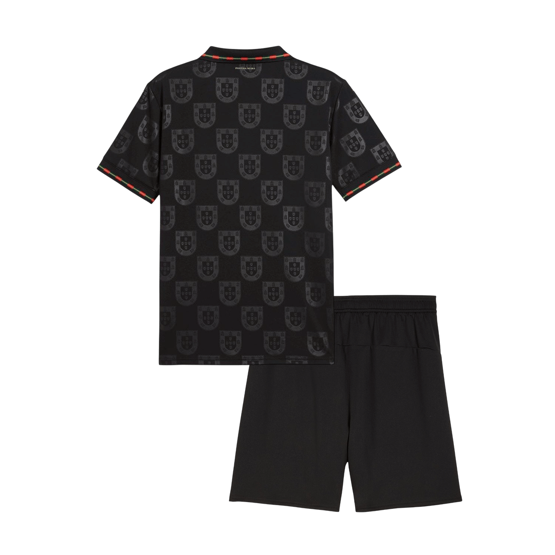 Portugal Infantil 
 World Cup Futebol Camisa Conjunto (Camisa+Shorts) 2026 Preto