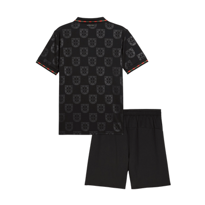 Portugal Infantil 
 World Cup Futebol Camisa Conjunto (Camisa+Shorts) 2026 Preto