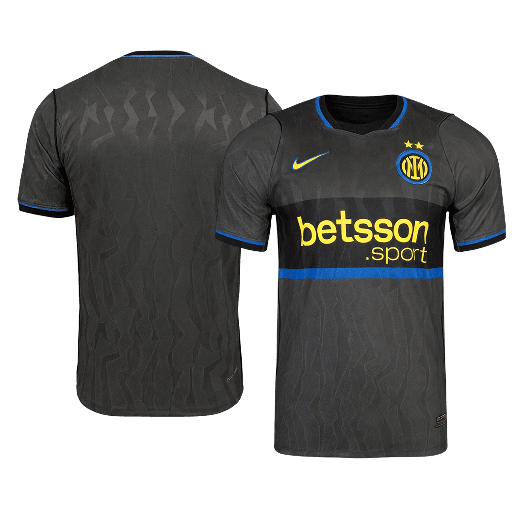 Versão do Jogador Inter Milan Terceira Futebol Camisas 2026/27 Preto