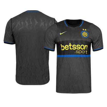 Versão do Jogador Inter Milan Terceira Futebol Camisas 2026/27 Preto