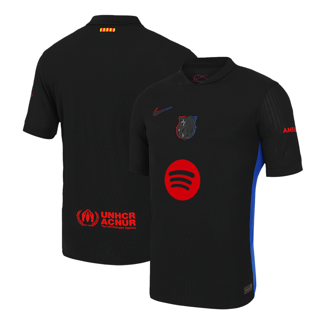 Camisola de Futebol Autêntica do Barcelona Away 2024/25 - Logotipo Spotify sem Texto
