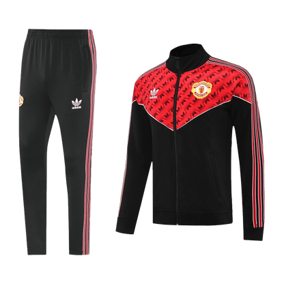 Manchester United Treino Jaqueta Conjunto (Jaqueta + Calças) 2025/26 Vermelho&Preto