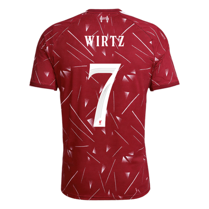 【Super Qualidade】WIRTZ #7 Liverpool
 Casa UCL Futebol Camisa 2026/27 Vermelho
