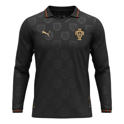 Portugal Manga comprida Camisa 2026 Preto