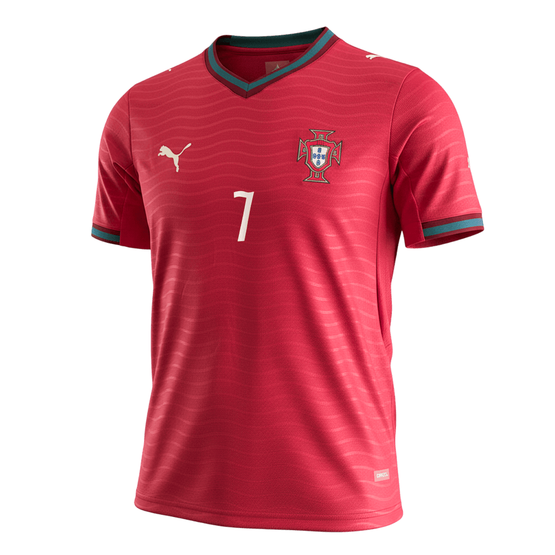 RONALDO #7 Portugal Casa Camisa 2026 Vermelho