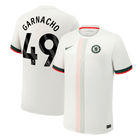 GARNACHO #49 Chelsea Fora Camisa 2025/26 Branco