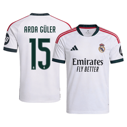 【Super Qualidade】ARDA GÜLER #15 Real Madrid
 Casa Futebol Camisa 2026/27 Branco