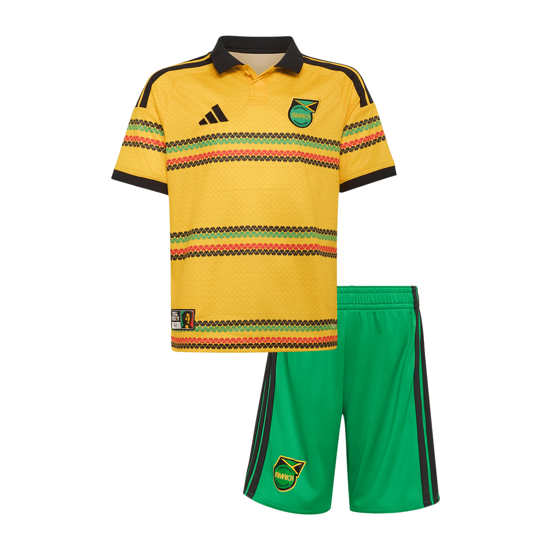 Jamaica Infantil Casa Copa do Mundo World Cup Futebol Camisa 2026 - camisola de futebol para adeptos em