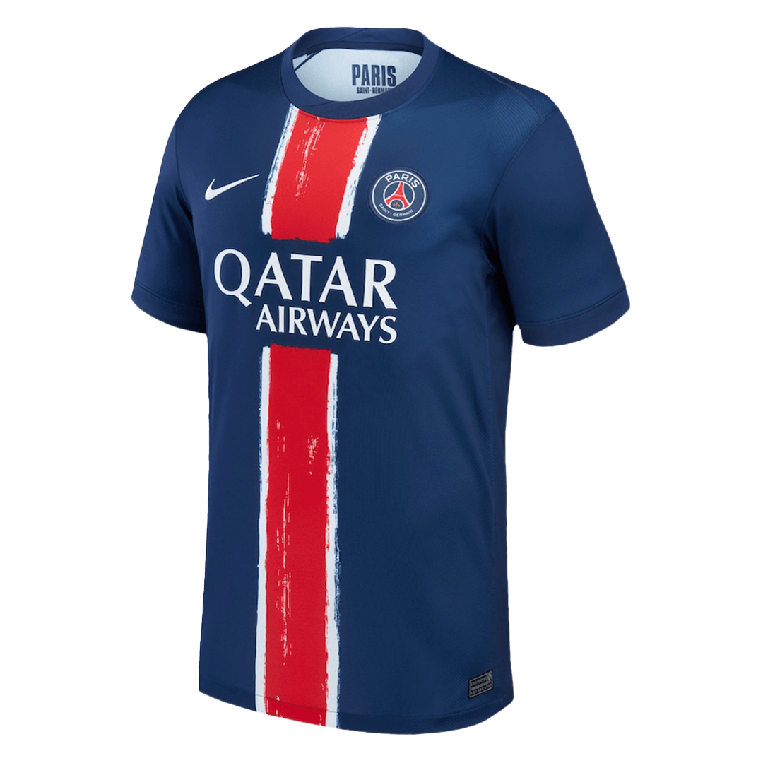 Camisola de futebol MBAPPE #7 PSG Home personalizada 2024/25