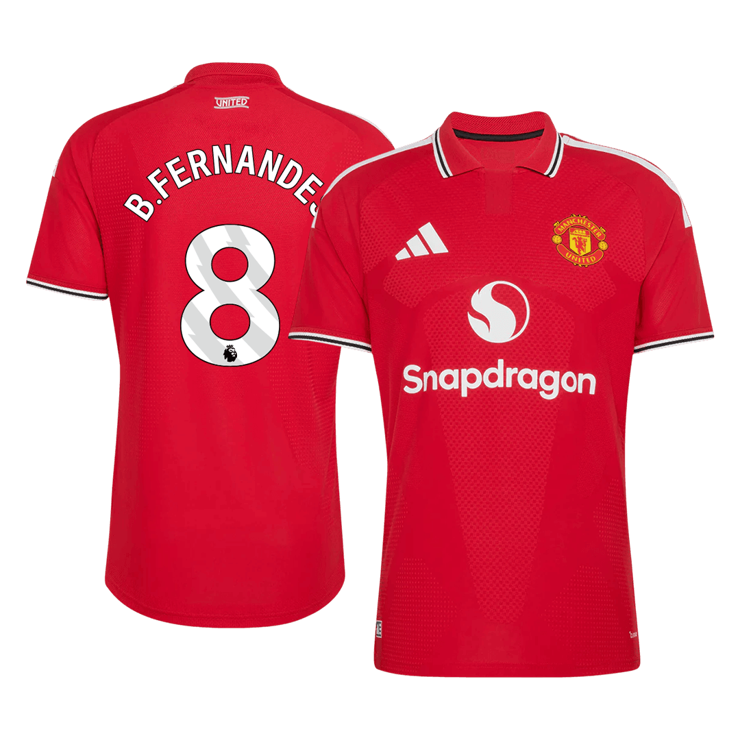 Versão do Jogador B. FERNANDES #8 Manchester United Casa Futebol Camisas 2026/27 Vermelho