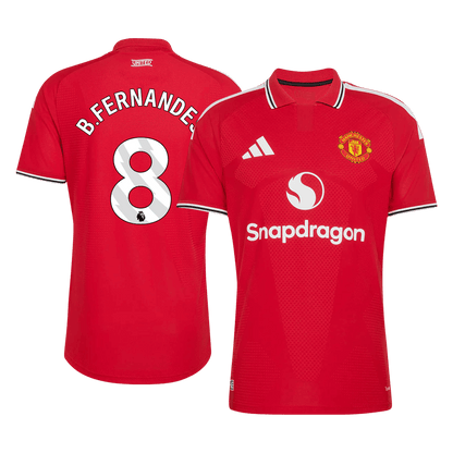 Versão do Jogador B. FERNANDES #8 Manchester United Casa Futebol Camisas 2026/27 Vermelho