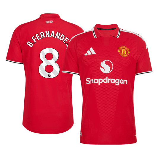 Versão do Jogador B. FERNANDES #8 Manchester United Casa Futebol Camisas 2026/27 Vermelho
