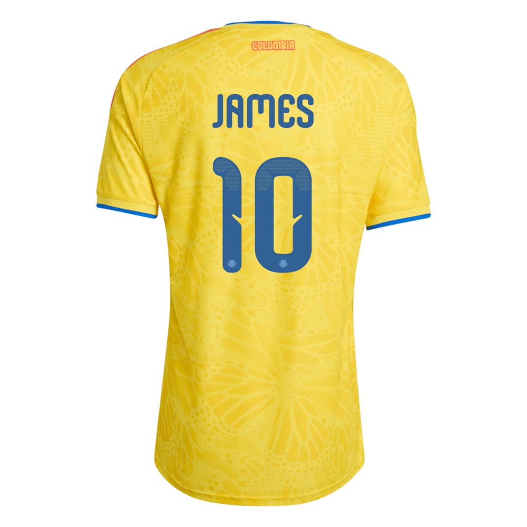 Jogador  JAMES #10 Colombia Casa World Cup Futebol Camisas 2026 Amarelo