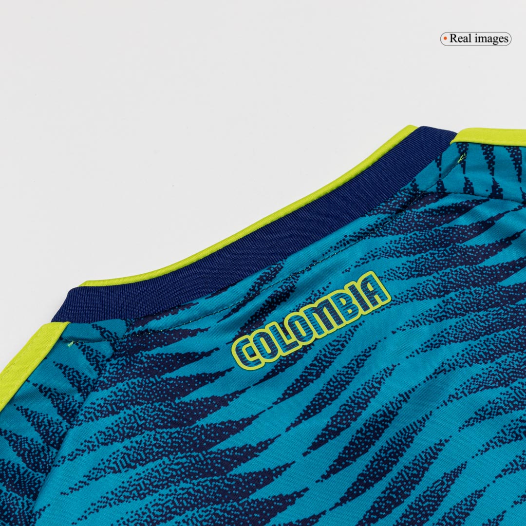 Colombia Infantil Fora Copa do Mundo Futebol Camisa Conjunto (Camisa+Shorts) 2026 Azul - camisola de futebol para - imagem 2