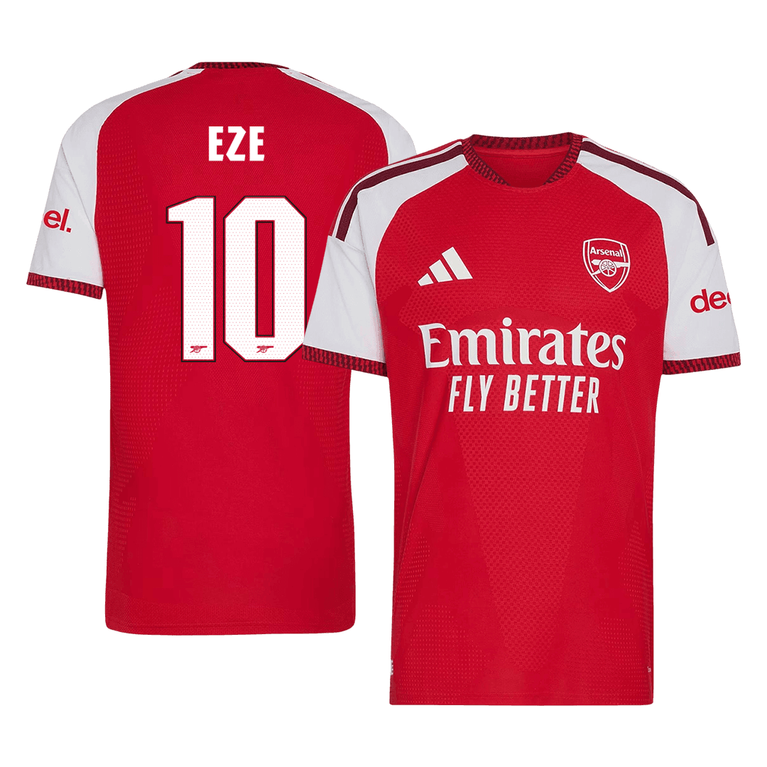 Versão do Jogador EZE #10 Arsenal Casa Futebol Camisas 2026/27 Vermelho - UCL