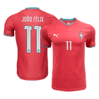 Versão do Jogador JOÃO FÉLIX #11 Portugal Casa Copa do Mundo Futebol Camisas 2026 Vermelho