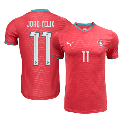 Versão do Jogador JOÃO FÉLIX #11 Portugal Casa Copa do Mundo Futebol Camisas 2026 Vermelho
