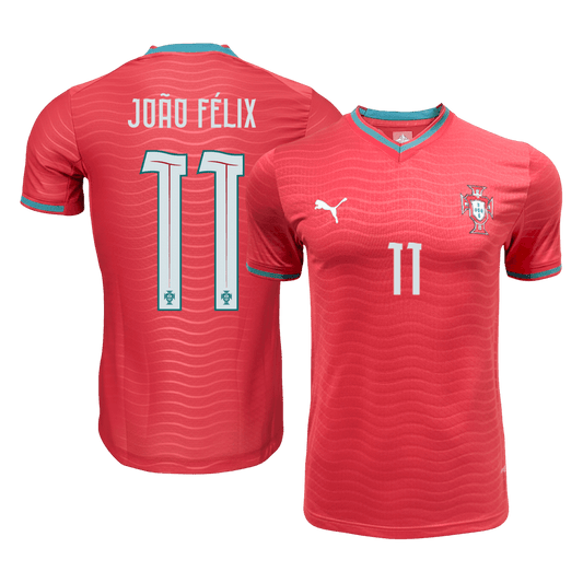 Versão do Jogador JOÃO FÉLIX #11 Portugal Casa Copa do Mundo Futebol Camisas 2026 Vermelho