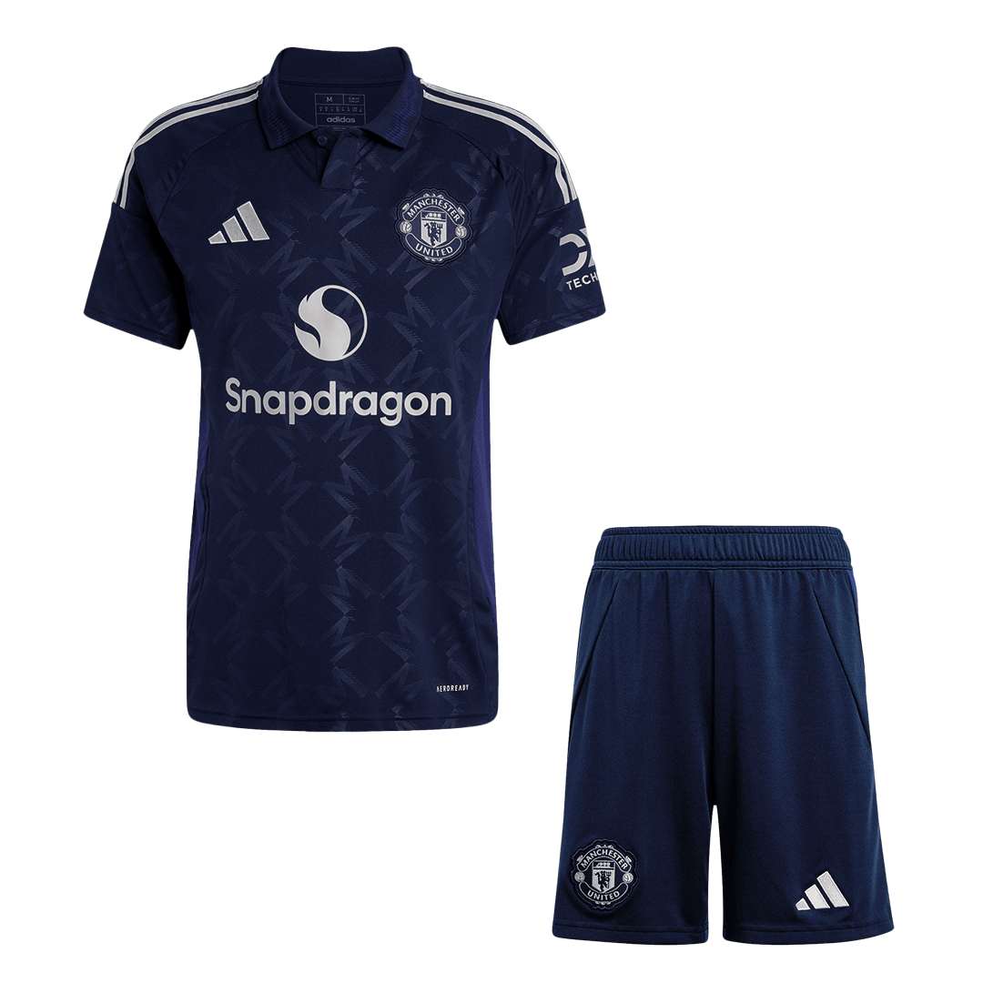 Men's Manchester United Away Football Shirt Kit (Shirt+Shorts) 2024/25 Football Kit UK