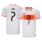 XAVI #7 Netherlands Fora Copa do Mundo Camisa 2026 Branco