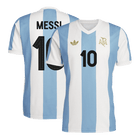 Camisola de futebol MESSI #10 Argentina personalizada 50th aniversário