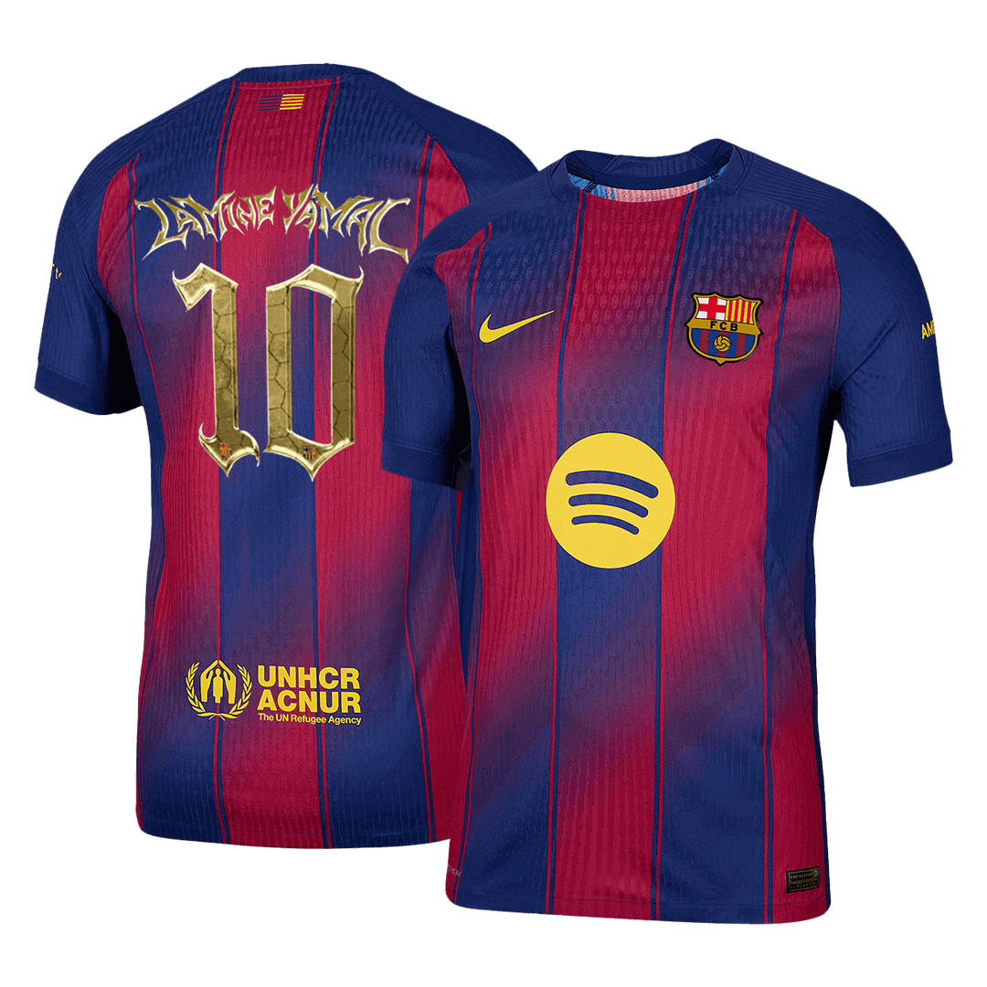 【Kopa Trophy Edition】Jogador LAMINE YAMAL #10 Barcelona Casa Futebol Camisas 2025/26