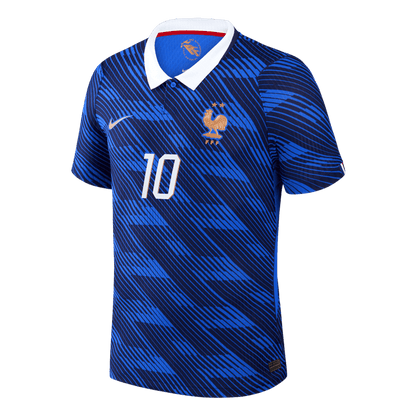 Versão do Jogador MBAPPE #10 France Casa Copa do Mundo Futebol Camisas 2026 Azul
