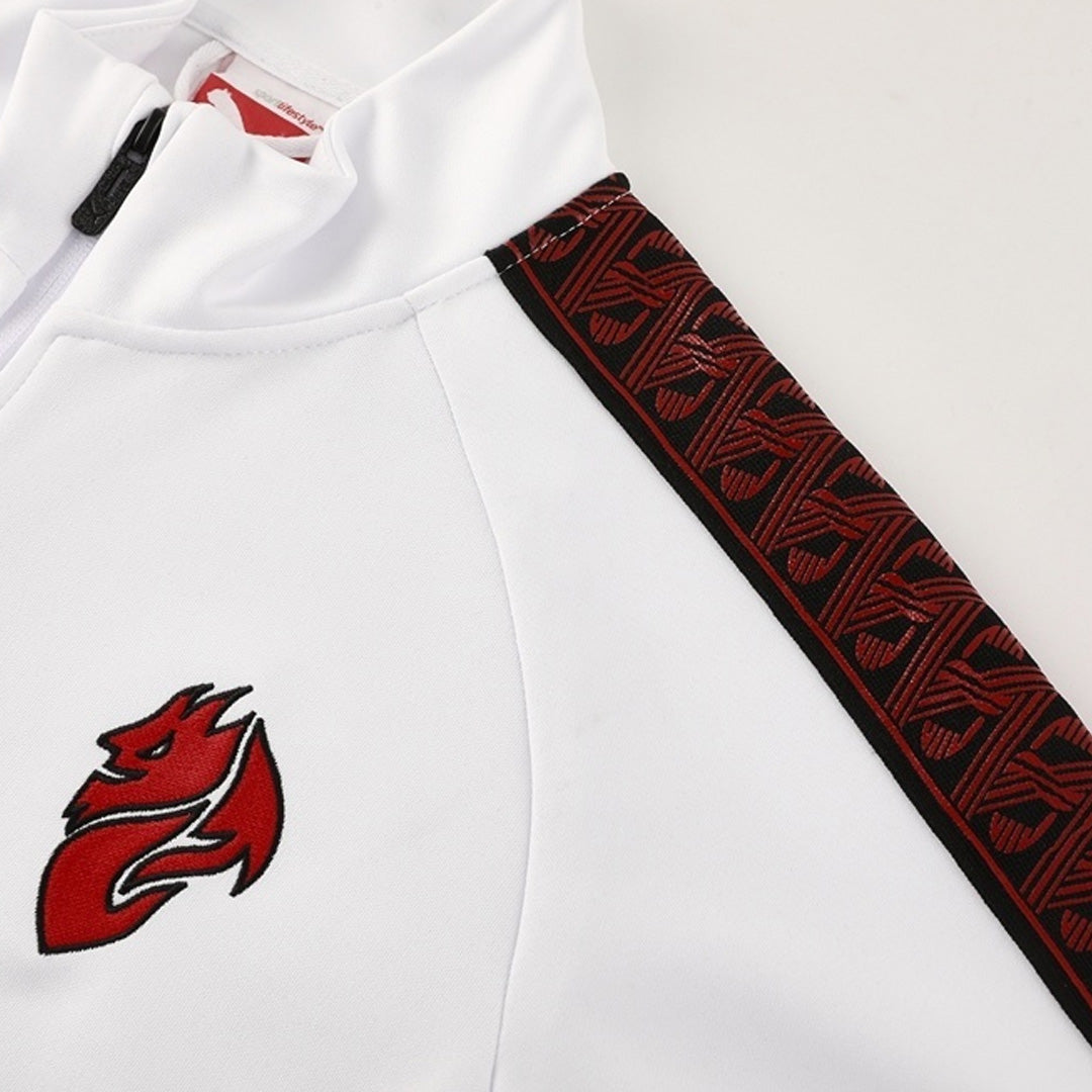 AC Milan Treino Jaqueta Conjunto (Jaqueta+Calças) 2025/26 Branco