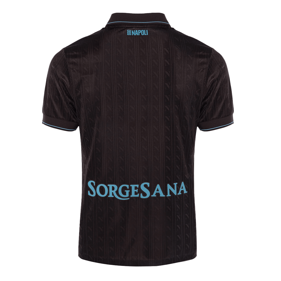 Autêntico Napoli Fora Terceira Futebol Camisas 2025/26 Preto