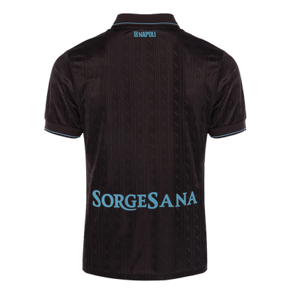 Autêntico Napoli Fora Terceira Futebol Camisas 2025/26 Preto