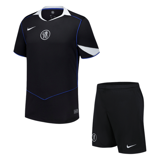 Chelsea Fora Terceira Camisa Conjunto(Camisa+Calções) 2025/26 Preto