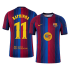 Versão do Jogador RAPHINHA #11 Barcelona Casa Futebol Camisas 2026/27 - UCL