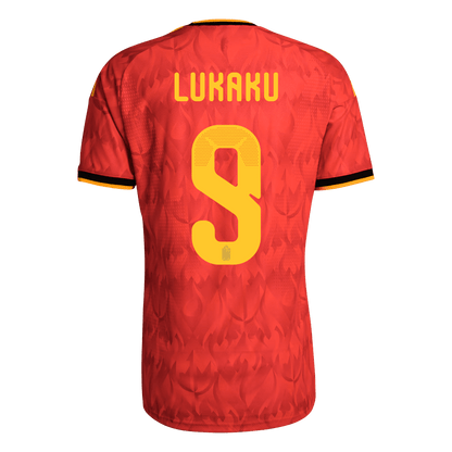 Versão do Jogador LUKAKU #9 Bélgica Casa Copa do Mundo Futebol Camisas 2026 Vermelho