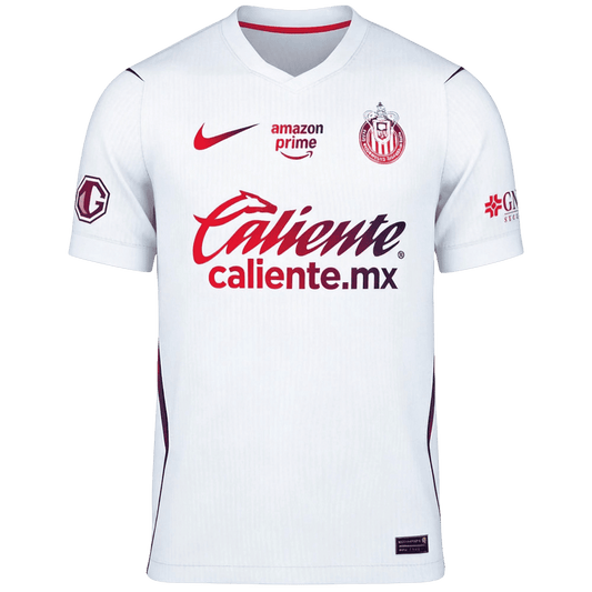 Versão do Jogador Chivas Fora Futebol Camisas 2026/27 Branco