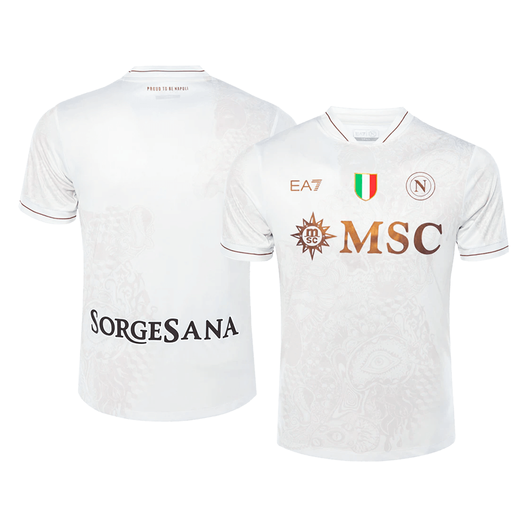 Napoli Fora Camisa Conjunto (Camisa + Calções) 2025/26  Areia