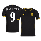 Versão do Jogador JOÃO PEDRO #9 Chelsea Fora Futebol Camisas 2026/27 - UCL