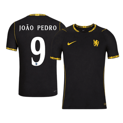 Versão do Jogador JOÃO PEDRO #9 Chelsea Fora Futebol Camisas 2026/27 - UCL